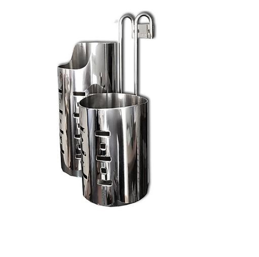 Ống đũa 2 ngăn cao thấp Inox 304-OD02