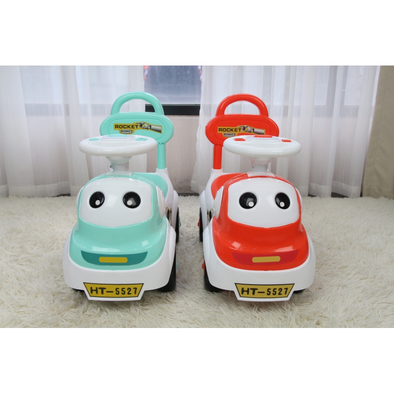 Xe chòi chân hình robot kiêm tập đi có đèn nhạc và khoang đựng đồ cho bé Royal Care tặng đồ chơi xe trượt đà cho bé VBC-123-6
