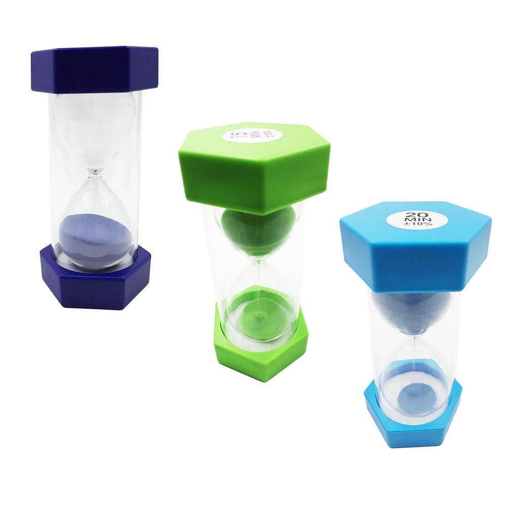 Plastic Sand Timer Hourglass Kitchen Tea Coffee Clock 20 Minutes Sky Blue
