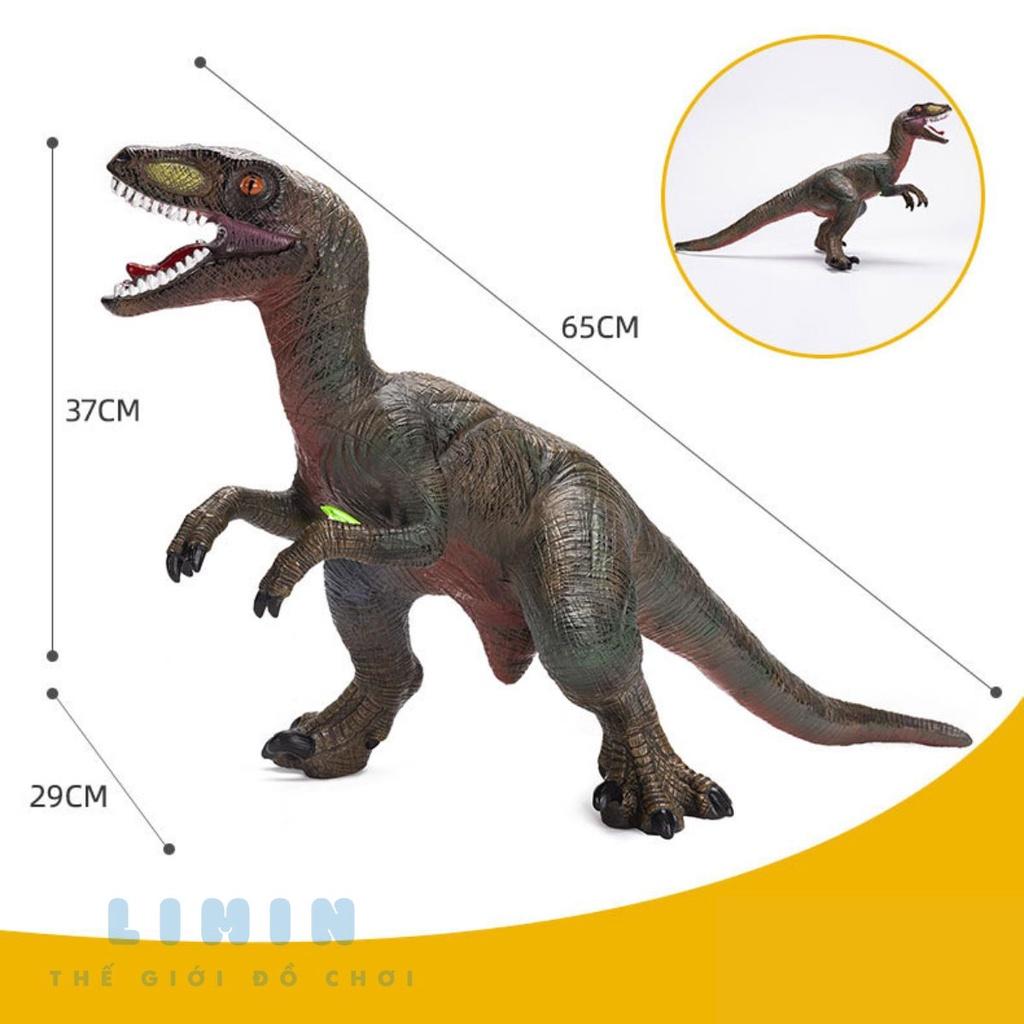 Mô hình khủng long cao su nhồi bông size to có nhạc cho bé
