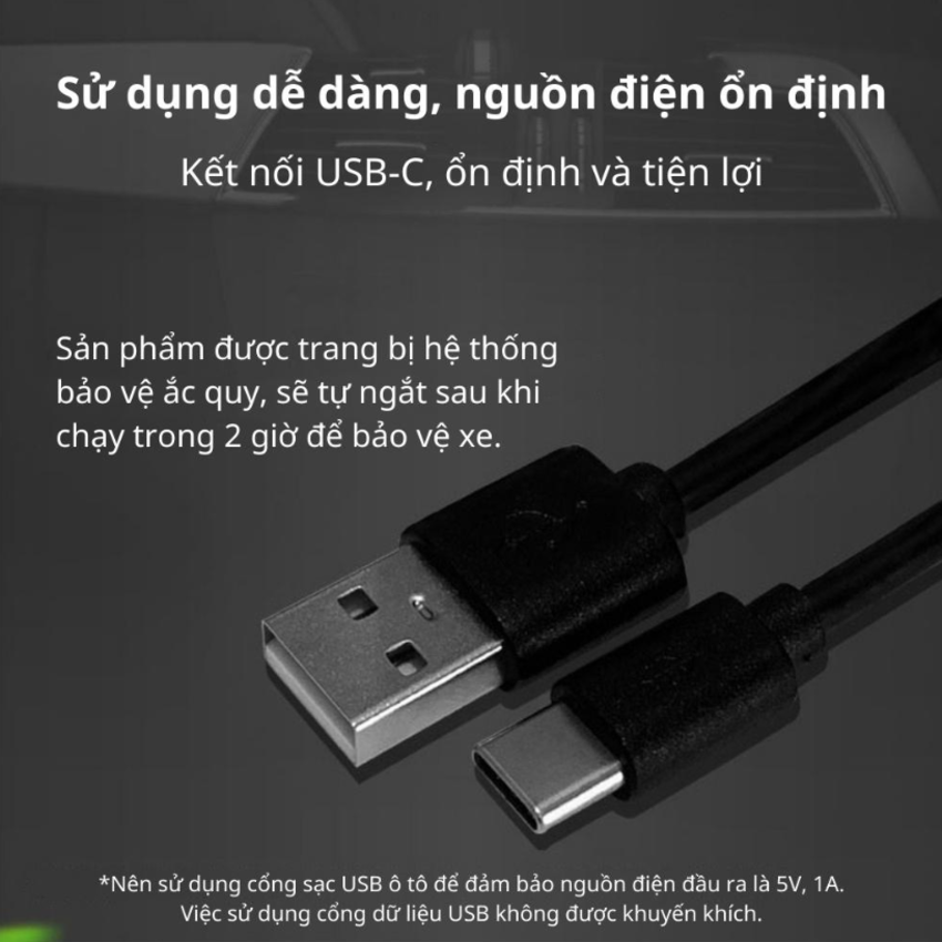 Máy khử mùi, lọc không khí trên xe ô tô Philips GP5301 - Cảm biến chất lượng không khí: 3 màu AQI  - HÀNG NHẬP KHẨU