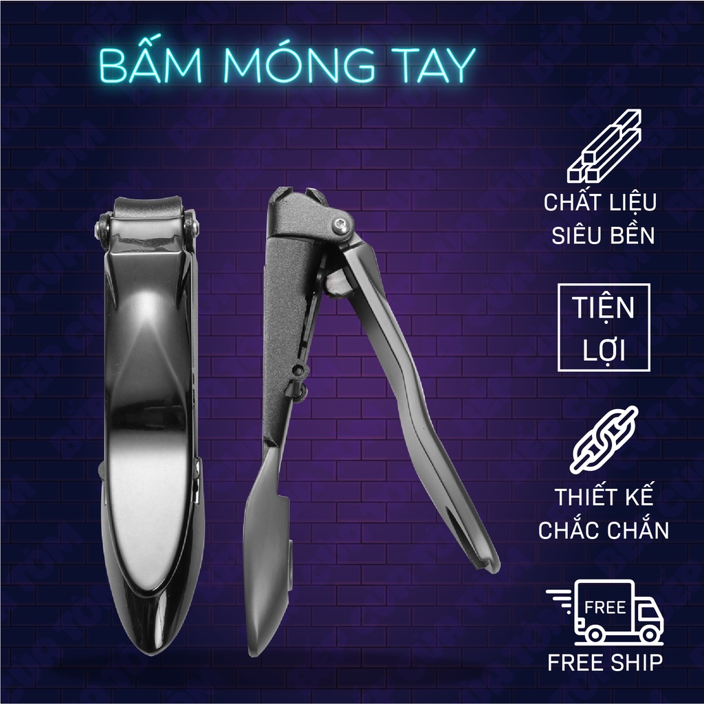 Bấm Móng Tay Nguyên Khối Có Ngăn Đựng Móng