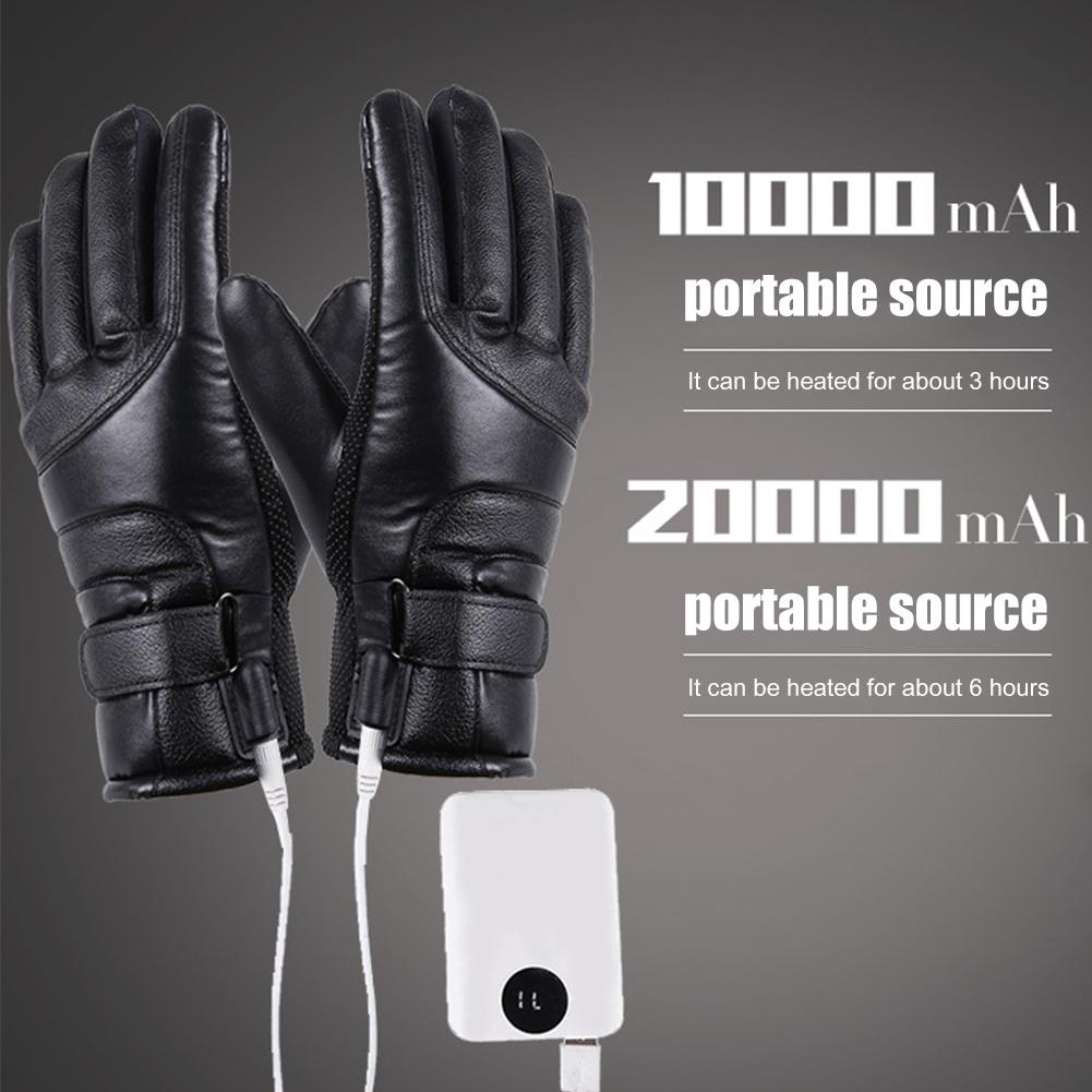Găng tay đi xe đạp mùa đông Găng tay xe máy Windproof Găng tay nóng găng tay nhiệt găng tay Găng tay người đàn ông Người đàn ông ấm tay Color: B-Khaki