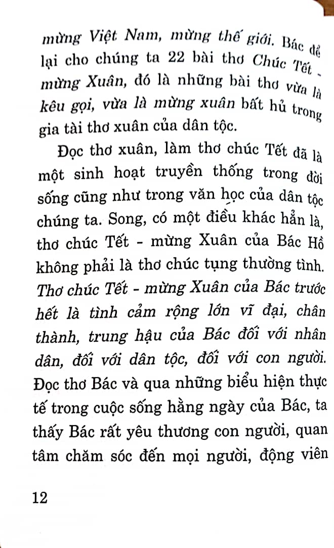 Thơ chúc Tết - mừng Xuân của Bác Hồ và lời bình