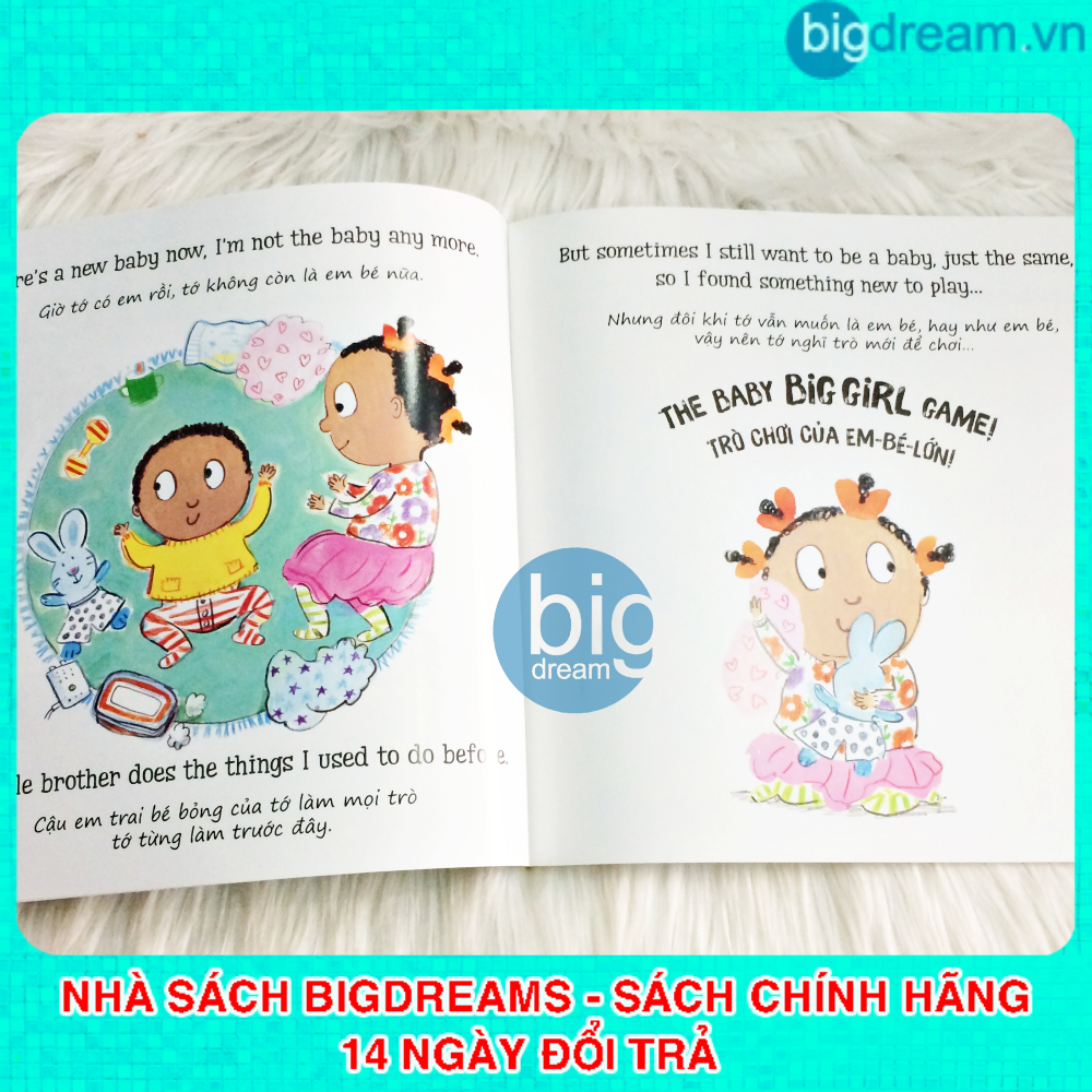 Tớ đã lớn Song ngữ dành cho em bé lớn trong gia đình - Bé có em Tập làm anh chị Truyện kể cho bé trước giờ đi ngủ