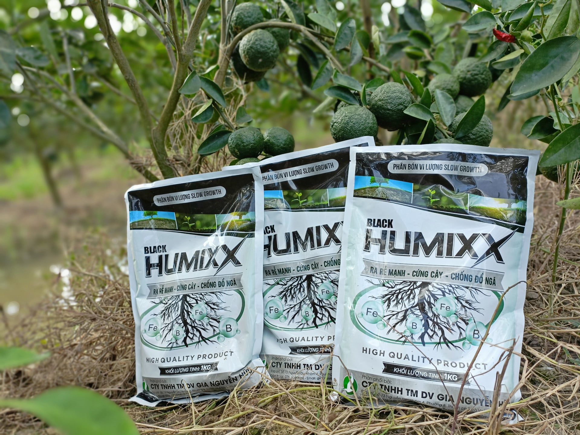 PHÂN BÓN HUMIC CHO CÂY TRỒNG RA RỄ BẬT CHỒI, CỨNG CÂY, CHỐNG ĐỖ NGÃ. - HUMMIX gói 1kg