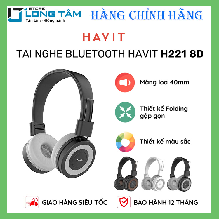 Tai Nghe Bluetooth Havit HV H2218d - Hàng chính hãng - Giá rẻ