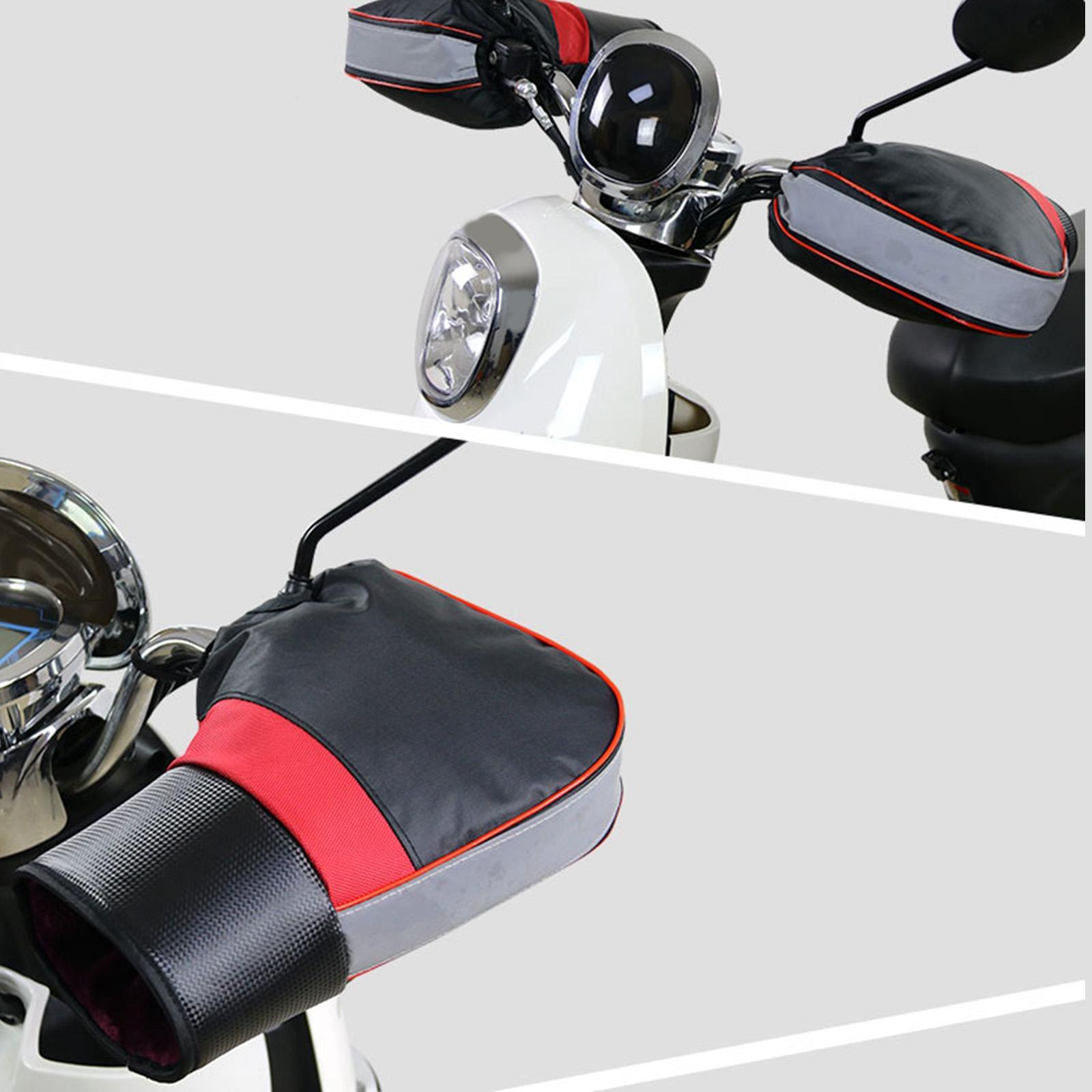 Motorcycle Handlebar Muffs, Keep Hands Warm Hands Protector Mittens Covers for Snowmobile