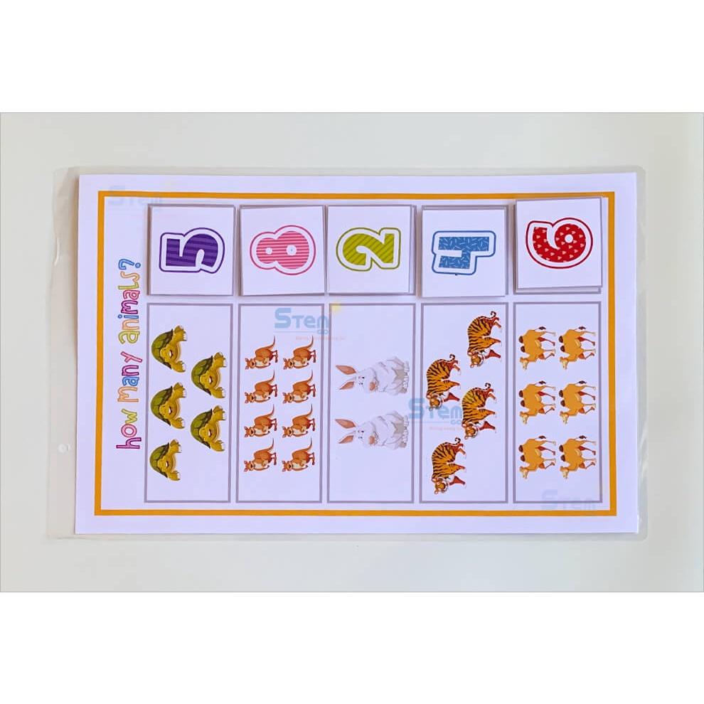Bộ Học Liệu Bóc Dán ️ Học Liệu Chủ Đề Bé Thông Minh Cho Bé Từ 3-5 Tuổi