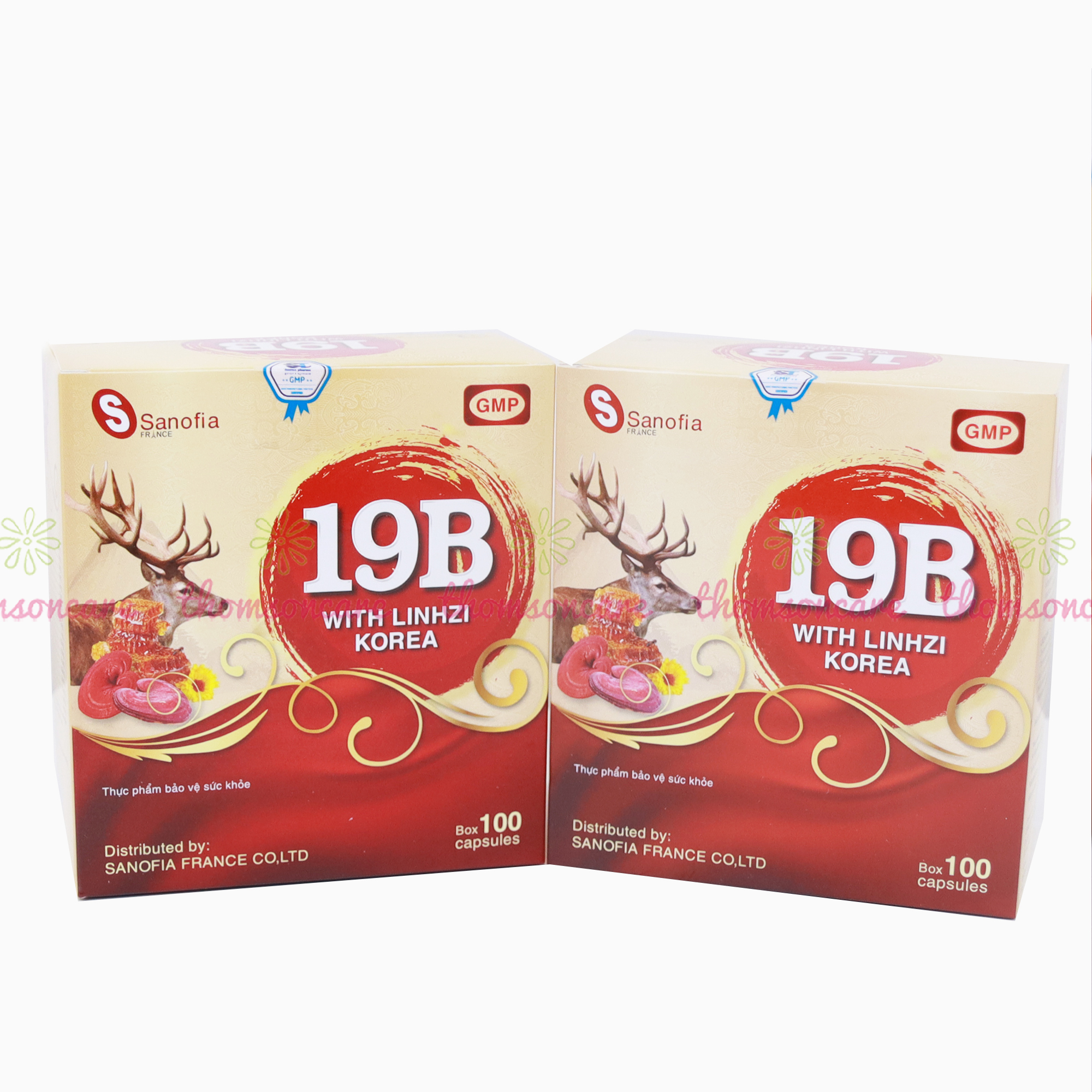 Combo giúp ăn ngon, tăng cân viên uống 19B đỏ With Linhzi và Kẽm DHC 30v, tăng đề kháng, bổ sung vitamin kích thích ăn ngon và bổ sung thêm kẽm Thomsoncare