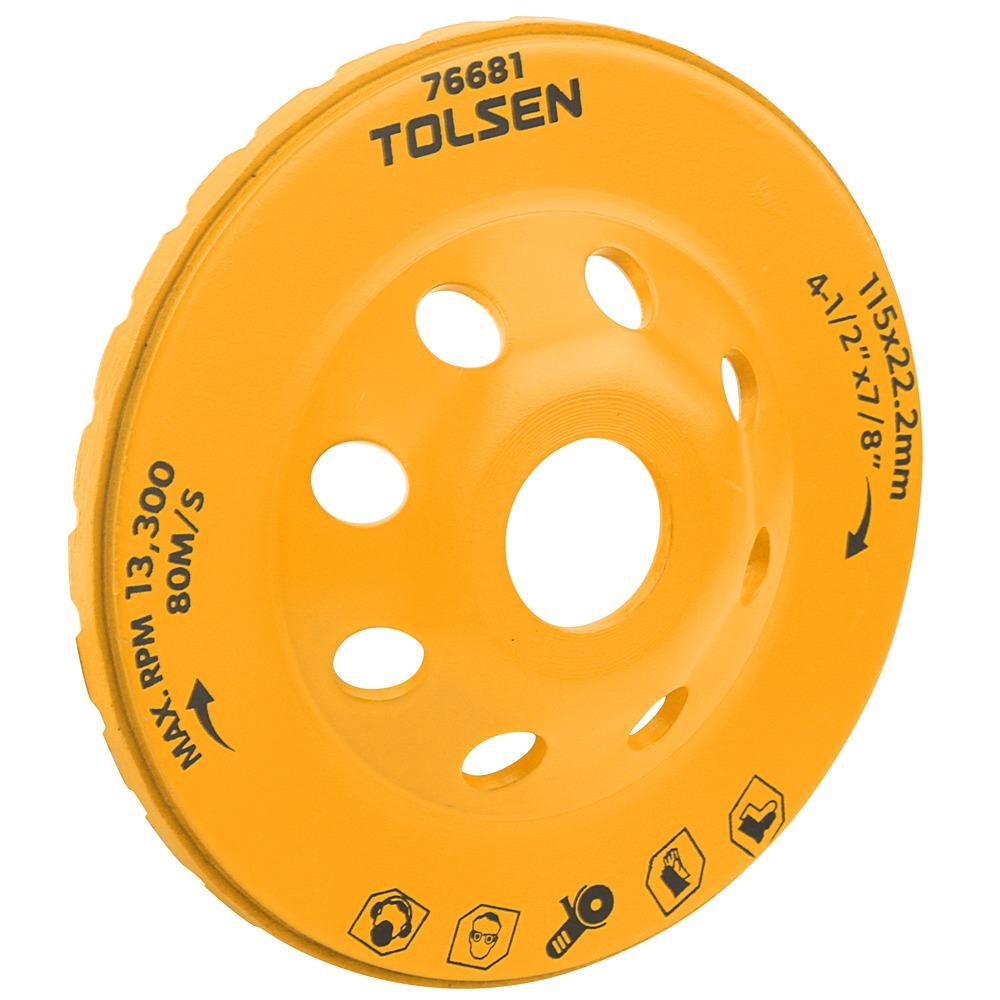 ĐĨA MÀI GẠCH 115MM 76681 TOLSEN - HÀNG CHÍNH HÃNG