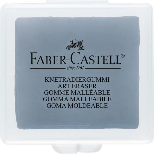 Hình ảnh 127220-Gôm Đất Sét Màu Xám/Hôp Nhựa-Faber-Castell