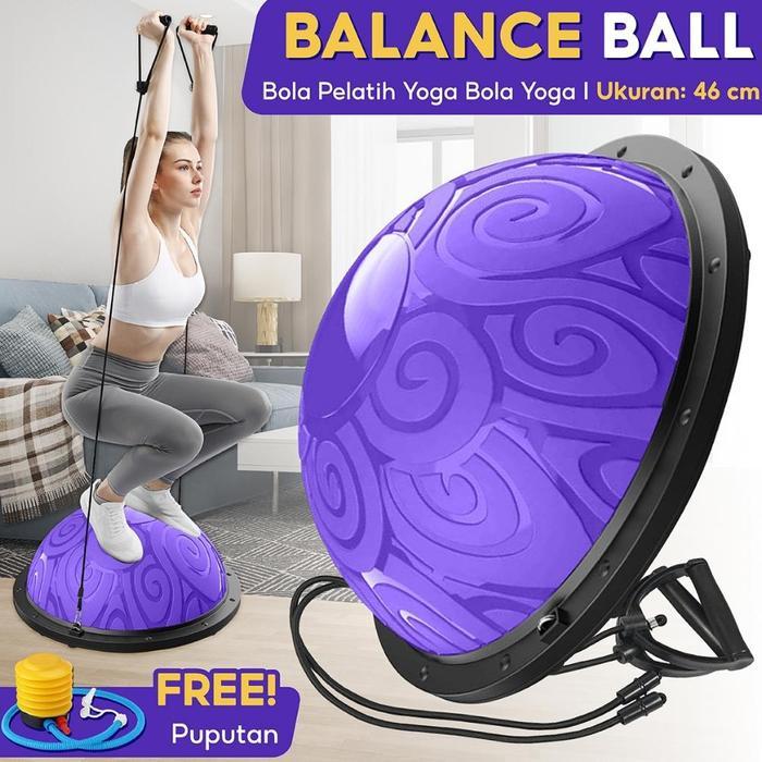 Bóng Cân Bằng Bosu Tập Yoga Phòng Gym 6006N Bán Chạy  - 46 Mới
