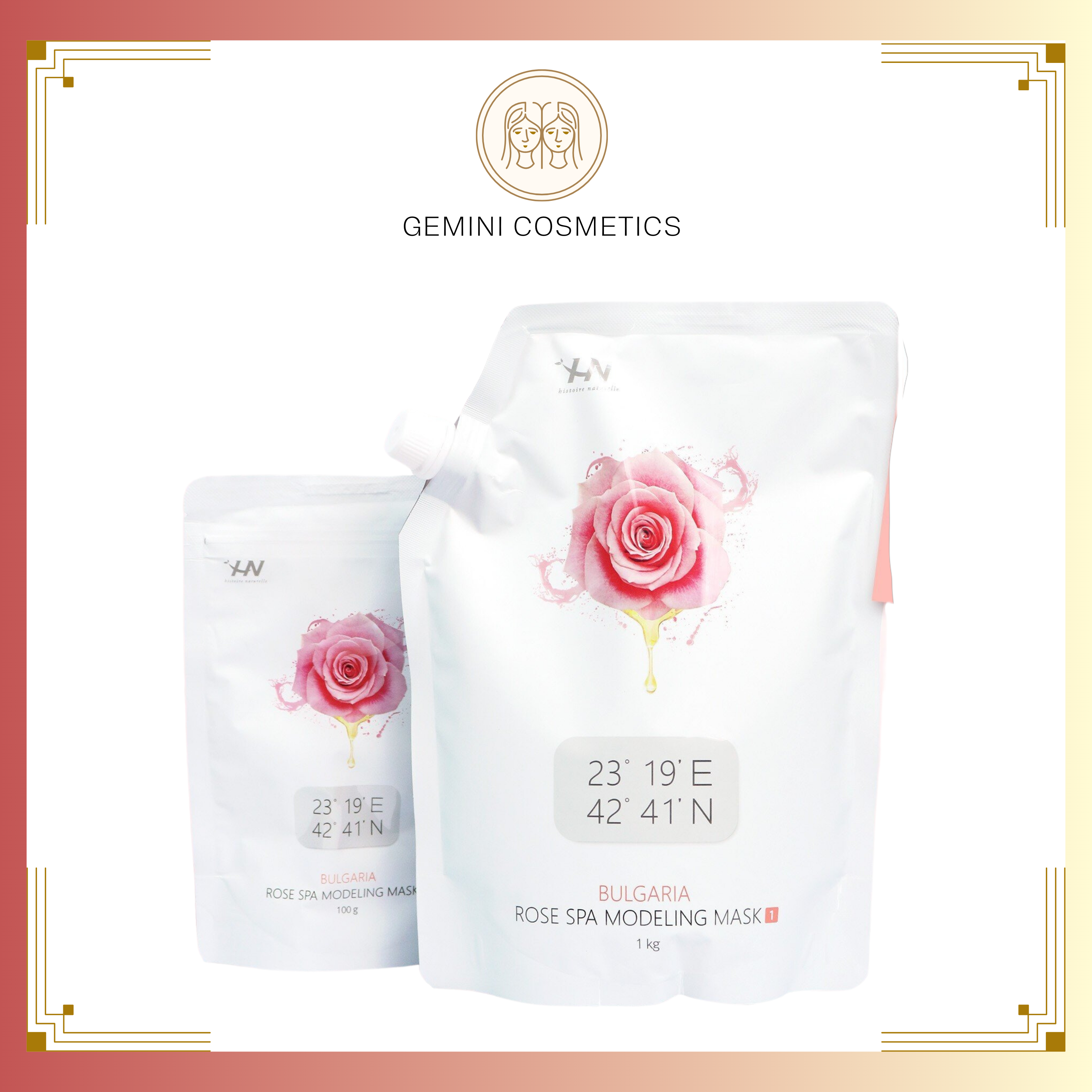 Mặt nạ Bulgaria Rose Spa Modeling 1kg, dưỡng trắng, cấp ẩm, căng bóng, chống lão hóa da