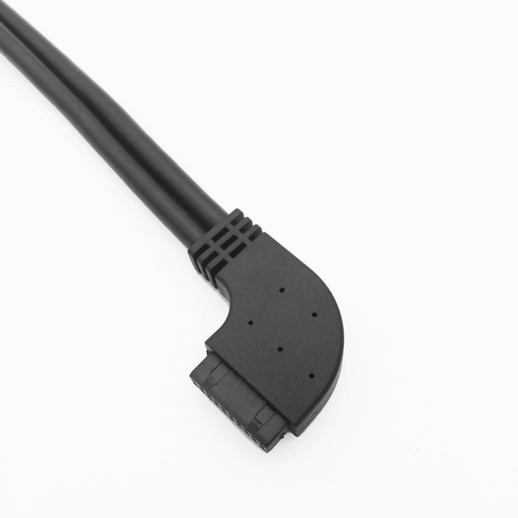 20 pin Mainboard Elbow Extension Cable USB 3.0 Power Cord