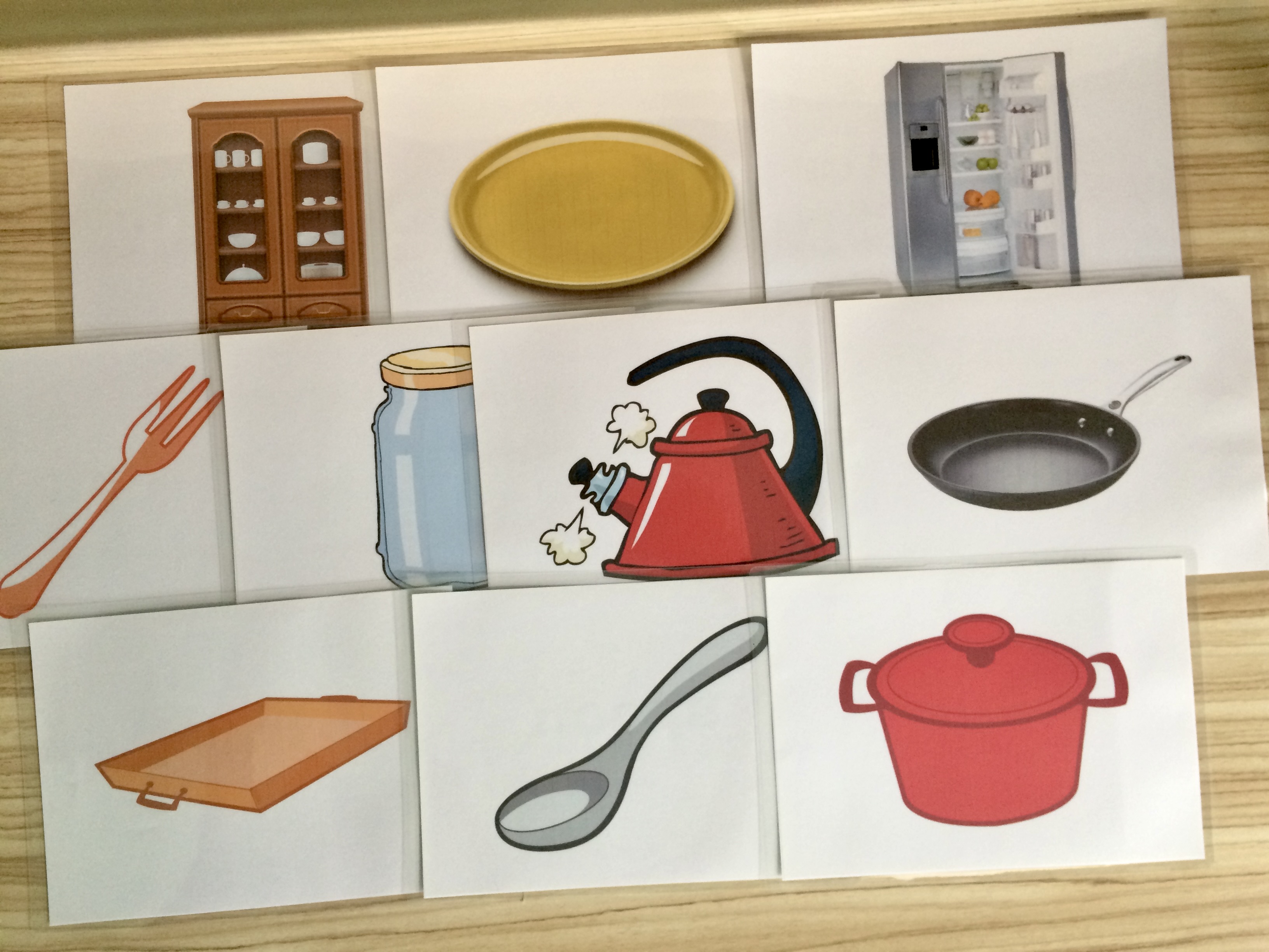 House Object Flashcards - Kitchen - Thẻ học tiếng Anh chủ đề Các vật dụng nhà bếp - 10 cards