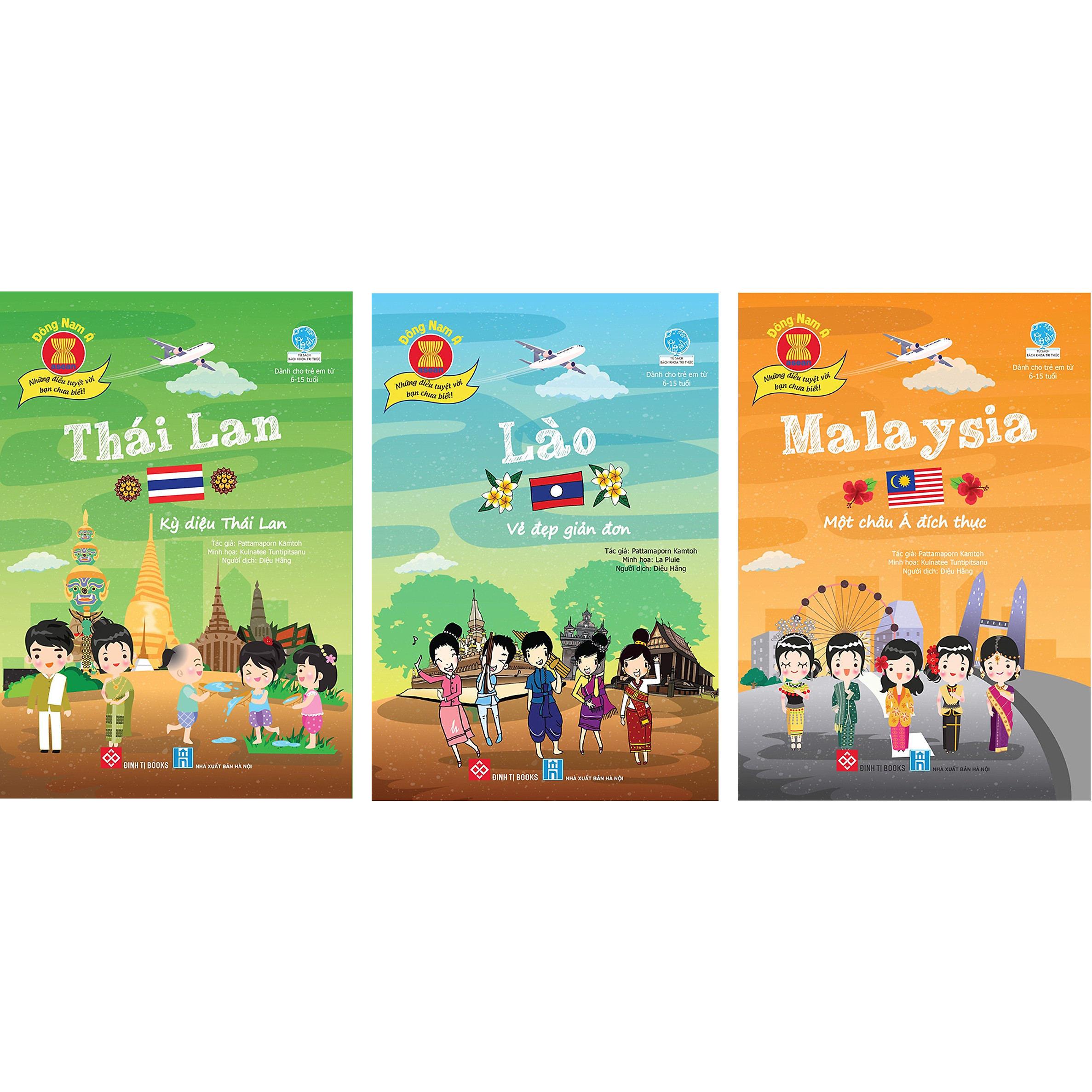 Combo 3 Cuốn Đông Nam Á - Những Điều Tuyệt Vời Bạn Chưa Biết!: Malaysia - Một Châu Á Đích Thực + Lào - Vẻ đẹp giản đơn + Thái Lan - Kỳ diệu Thái Lan