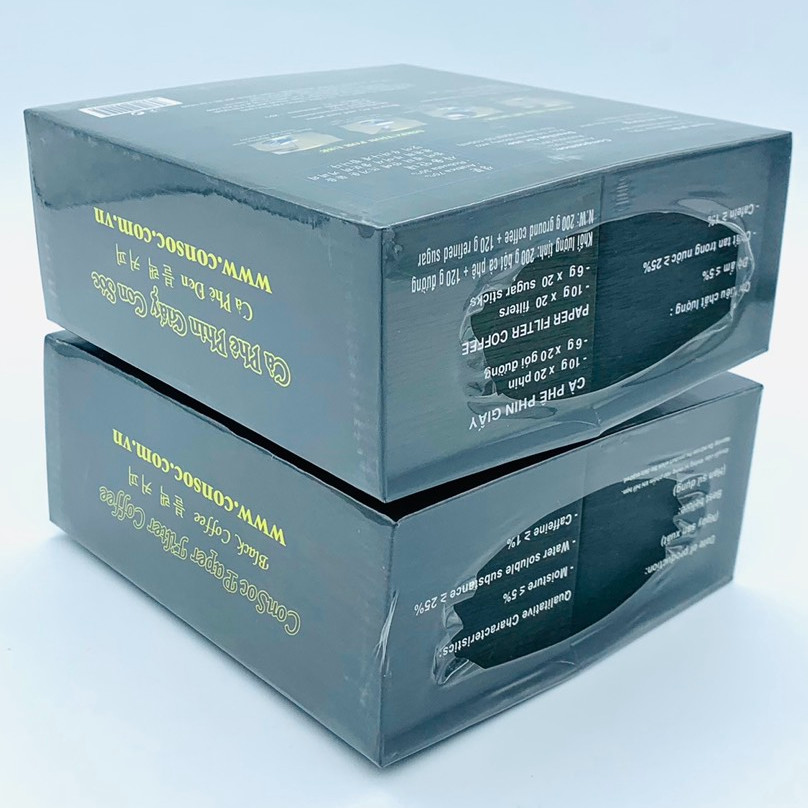 Cà phê phin giấy Con Sóc Đôi Đen