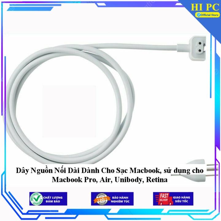 Dây Nguồn Nối Dài Dành Cho Sạc Macbook, sử dụng cho Macbook Pro, Air, Unibody, Retina - Hàng Nhập Khẩu