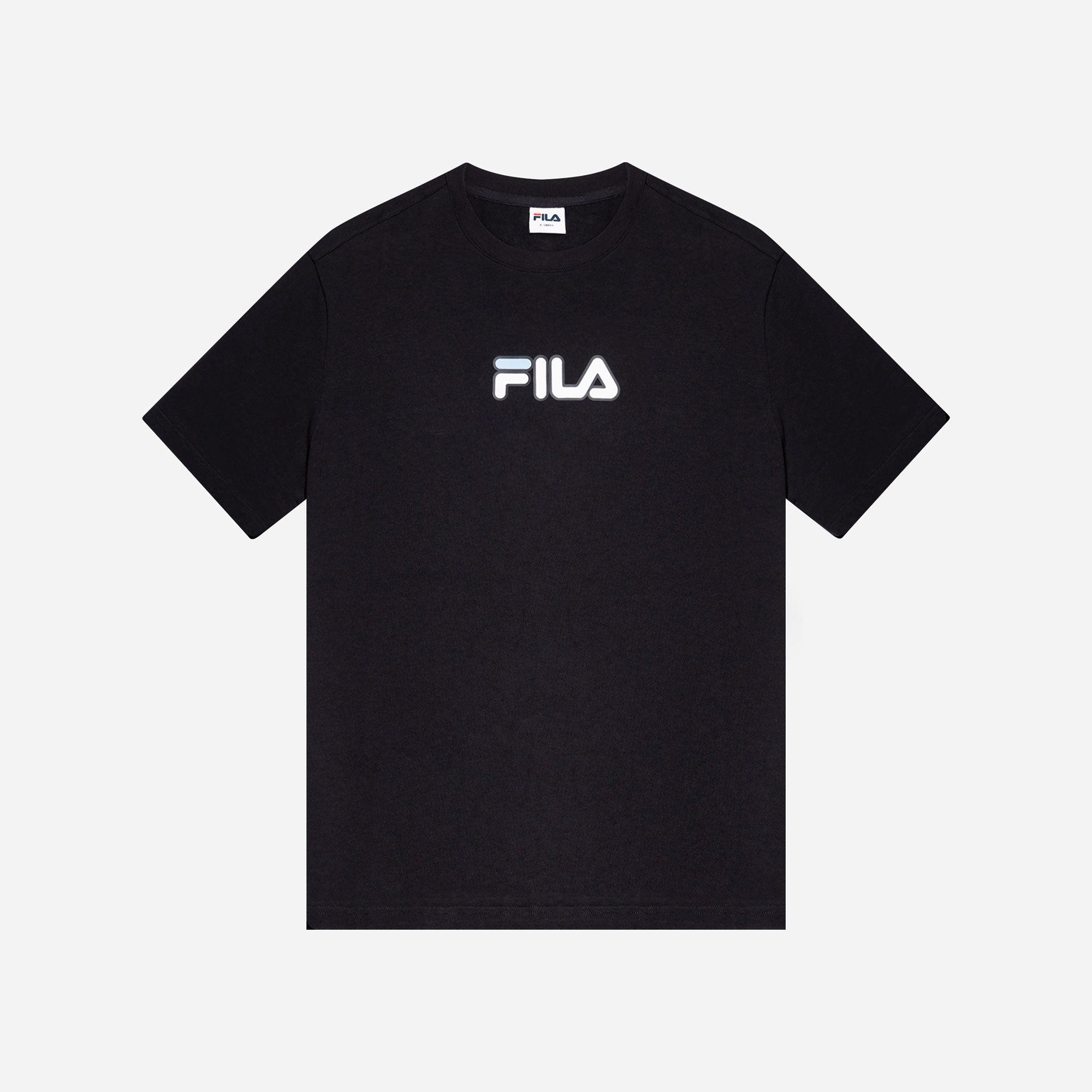Áo thun tay ngắn thời trang unisex Fila Heritage Loose Fit Logo - FW2RSF1012X-BLK
