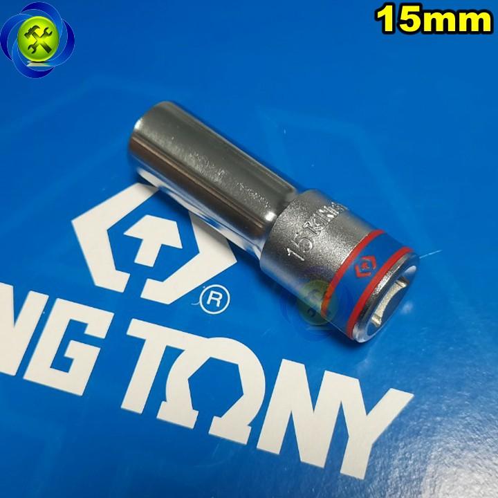 Tuýp trắng dài 15mm Kingtony 423515M 1/2 loại 6 cạnh
