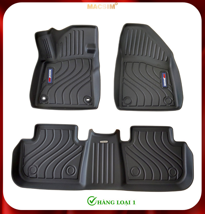Thảm lót sàn xe ô tô Peugeot MG4 Nhãn hiệu Macsim chất liệu nhựa TPE cao cấp màu đen