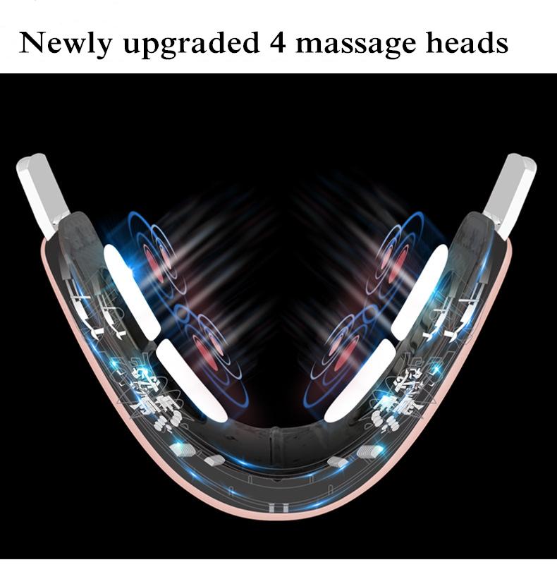 Cằm V-Dòng Lên Nâng Máy Dây Đỏ Đèn LED Màu Xanh Dương Quang Trị Liệu Mặt Giảm Béo Rung Máy Massage Căng Da Mặt Thiết Bị V Chăm Sóc Da Mặt