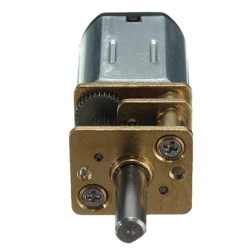 DC 6V 200 VÒNG/PHÚT Micro Giảm Tốc Độ Bánh Xe Máy bằng Kim Loại Hộp Số Bánh Xe Trục