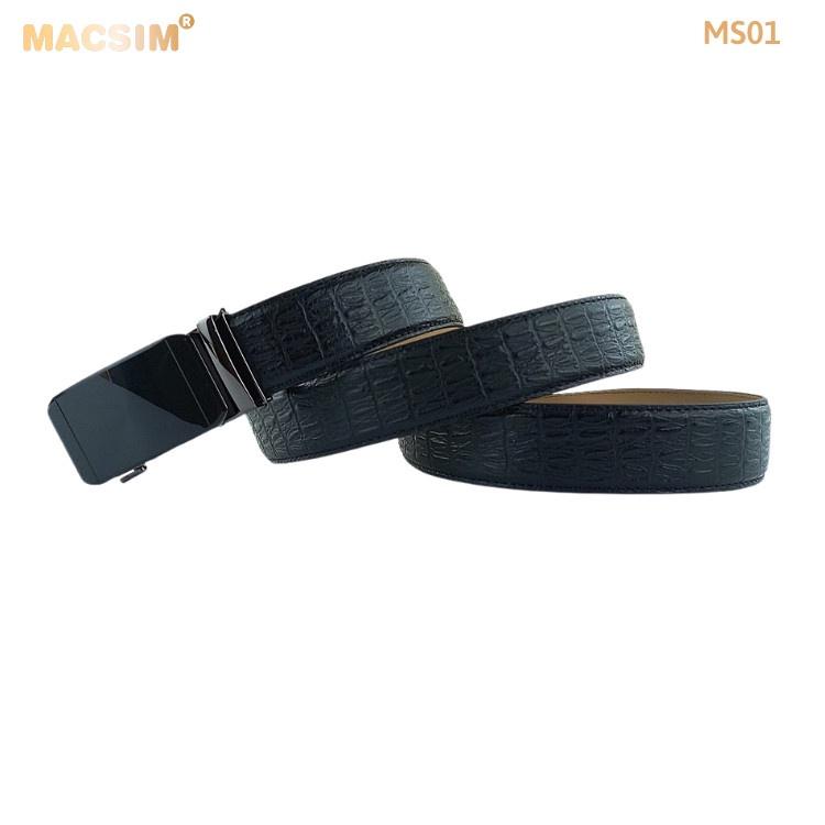 Thắt lưng nam da thật cao cấp nhãn hiệu Macsim MS01