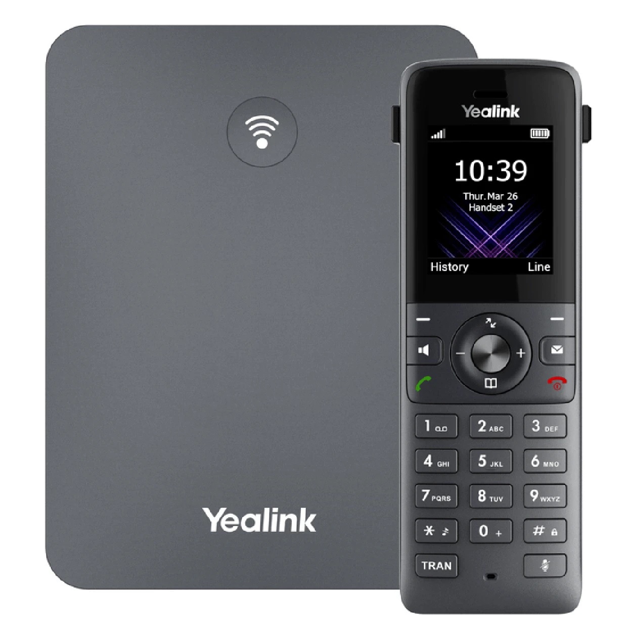 Yealink W73P - Điện thoại IP cầm tay không dây DECT - Hàng Chính Hãng - Điện thoại IP mẹ bồng con