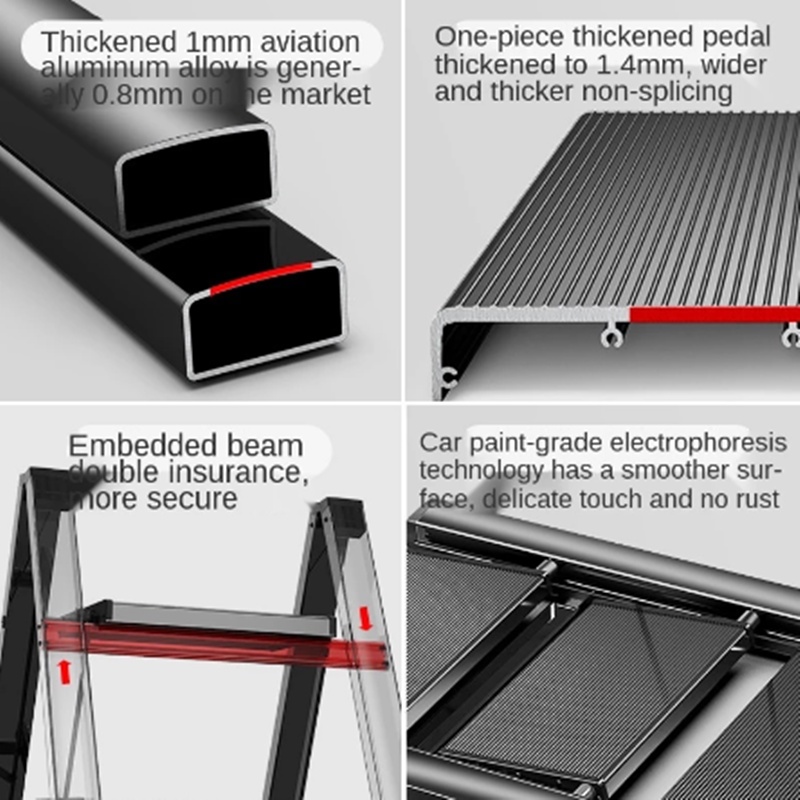 Thang 4 Tầng Xếp Gọn Nhà Ở Chung Cư Căn Hộ AODING LADDER - hàng cao cấp