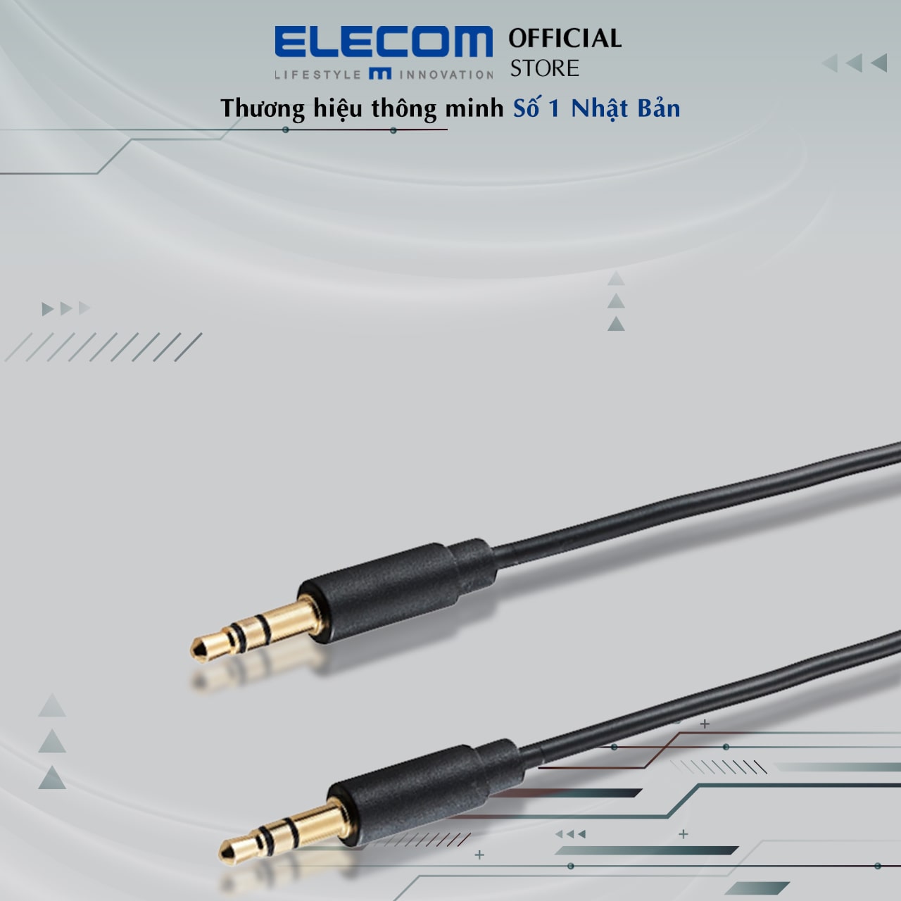 Cáp Audio Nối Dài Jack 3.5MM ELECOM DH-MPJN - Hàng Chính Hãng