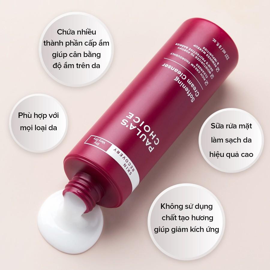 Sữa Rửa Mặt Phục Hồi Da Khô Nhạy Cảm Và Kích Ứng Paula's Choice Skin Recovery Softening Cream Cleanser