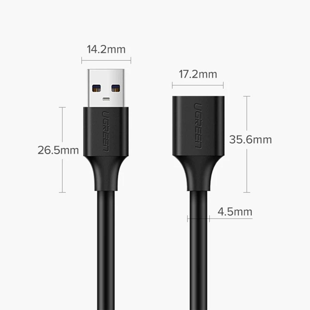 Cáp USB Nối Dài 2.0 Dài 3 mét Không Delay Nhỏ Gọn Chắc Chắn 10317 | Hoàn toàn tương thích với PC