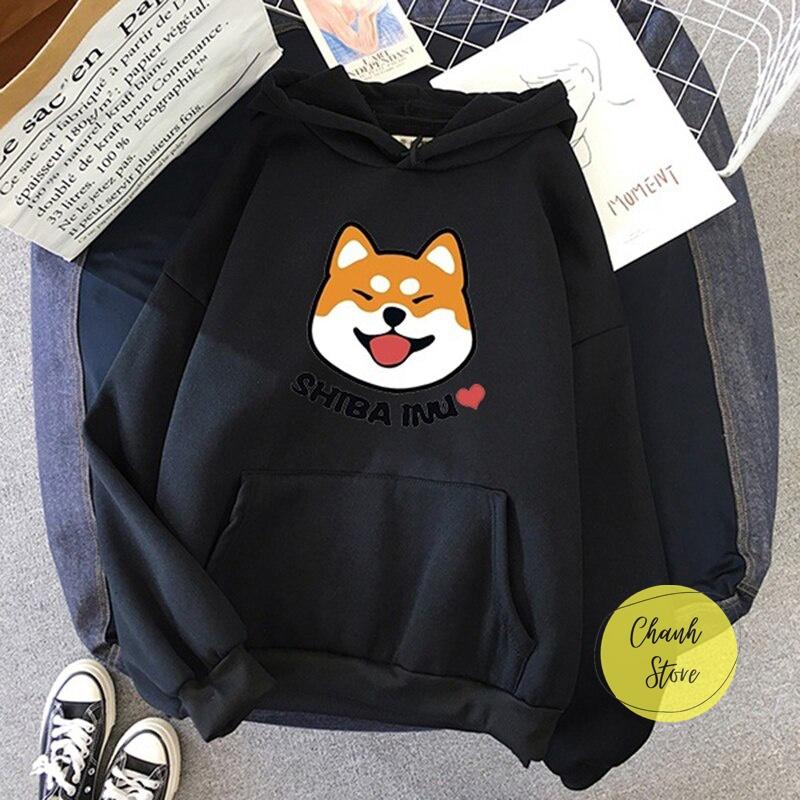Áo Hoodie Unisex Shiba Inu <3