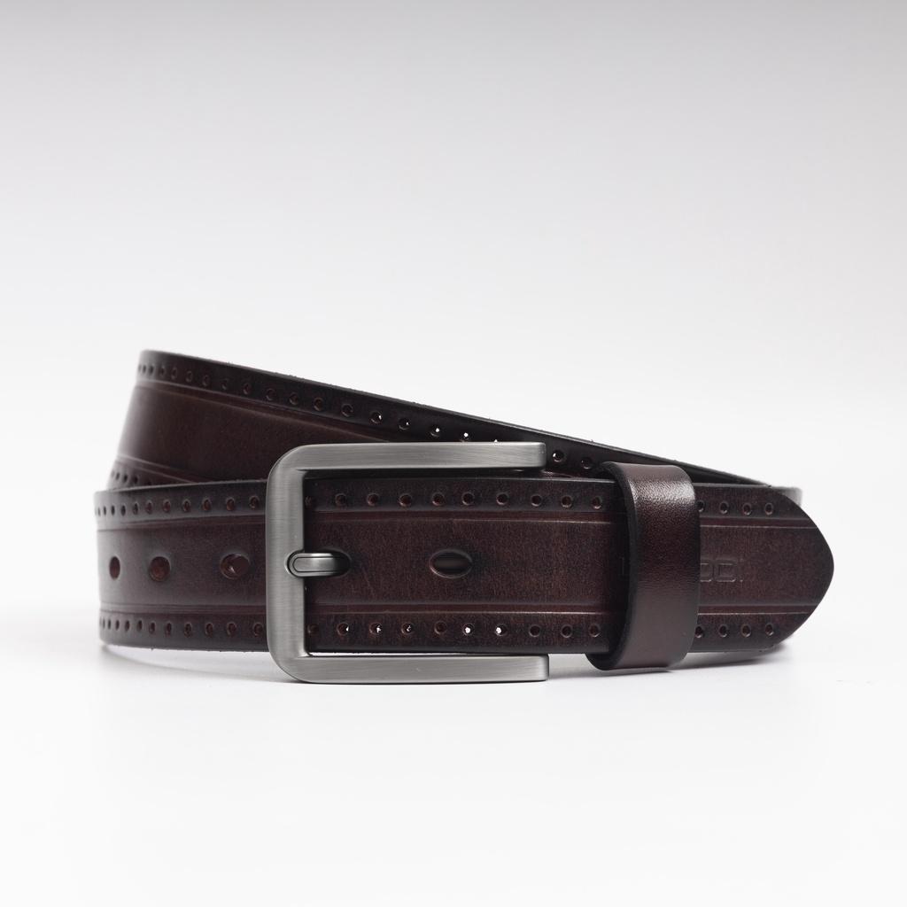 LADODI Thắt Lưng Da Bò Thật 3.8 Cm Khóa Gài Hợp Kim Sáng Màu Thời Trang Cao Cấp Cho cả Nam và Nữ - Bảo Hành 2 Năm