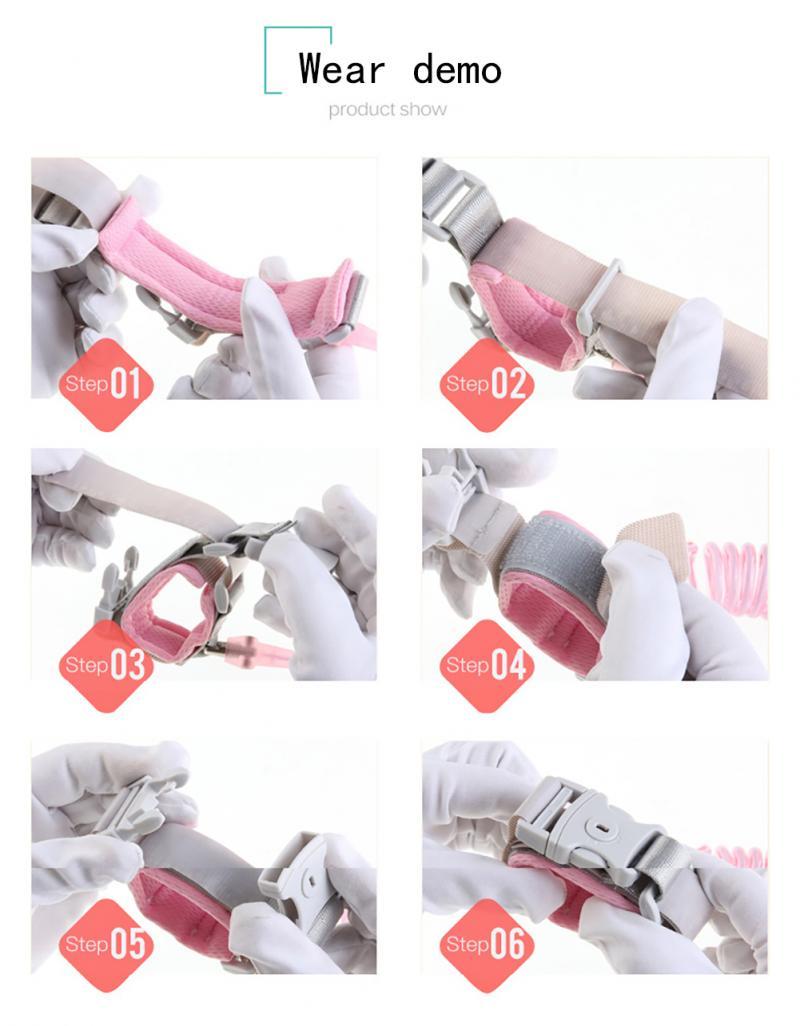 1 Chiếc Cho Bé Tập Đi Dây Chống Lạc Đeo Tay Trẻ Em Ngoài Trời Đi Bộ Dây Đai An Toàn Chống Mất Lực Kéo Dây Cho Bé sản Phẩm An Toàn