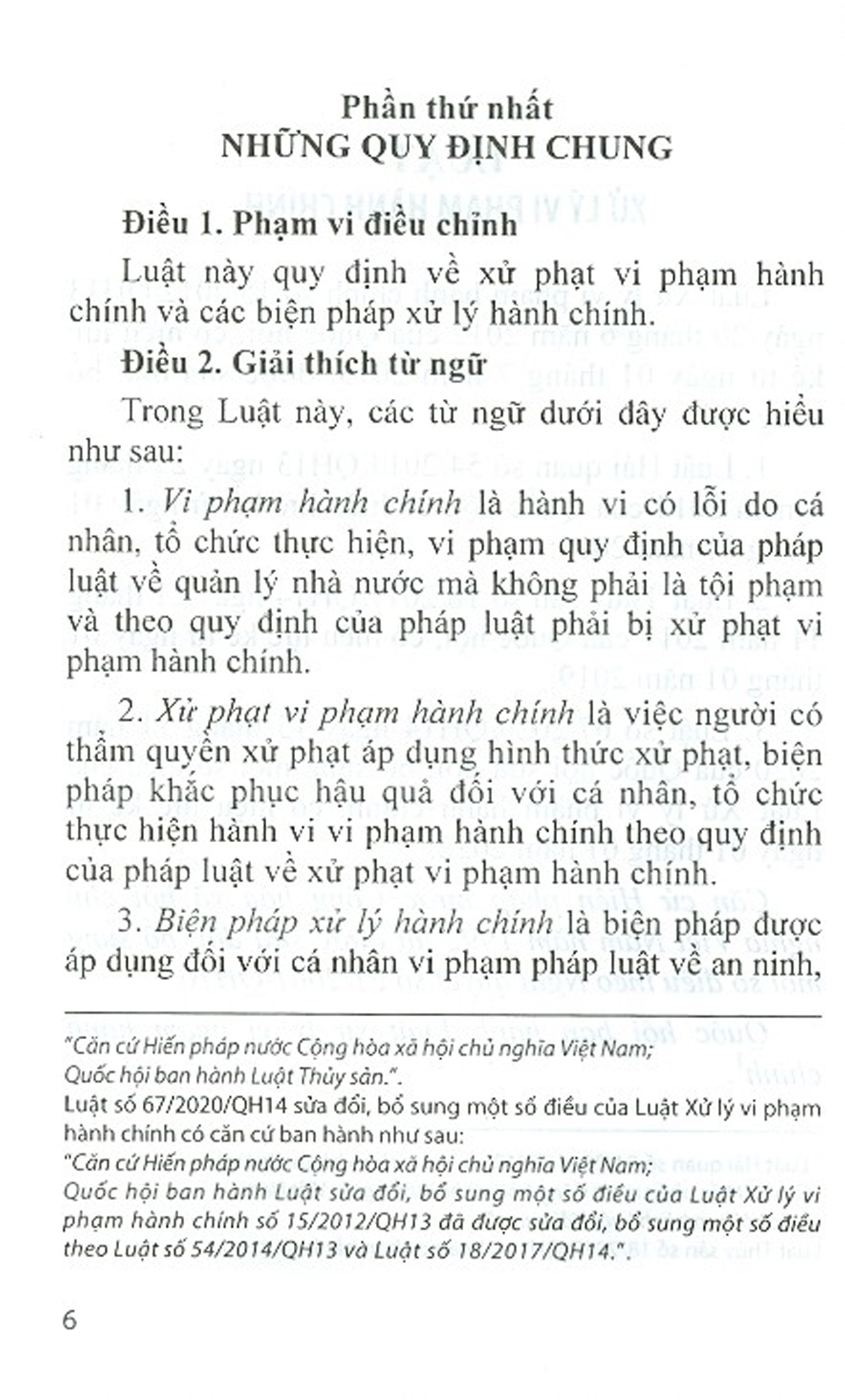 Luật Xử Lý Vi Phạm Hành Chính Sửa Đổi, Bổ Sung Năm 2020