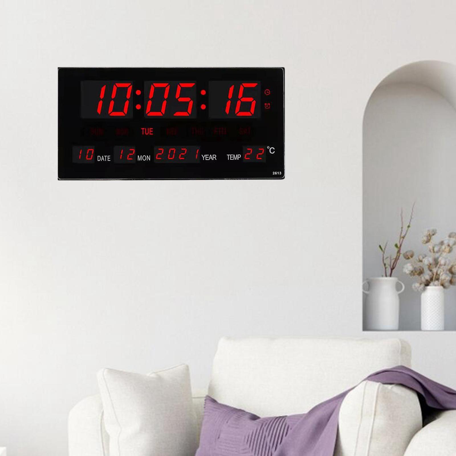 17'' LED Screen Clock 24H Time  US