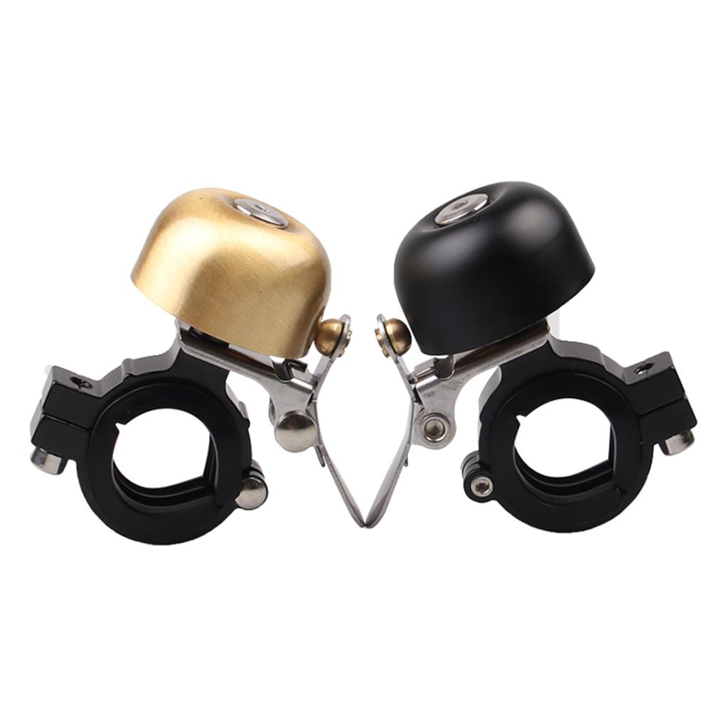 Cycling Handlebar Ring Bell Horn Classical Cooper Hooter Alarm Decor Golden