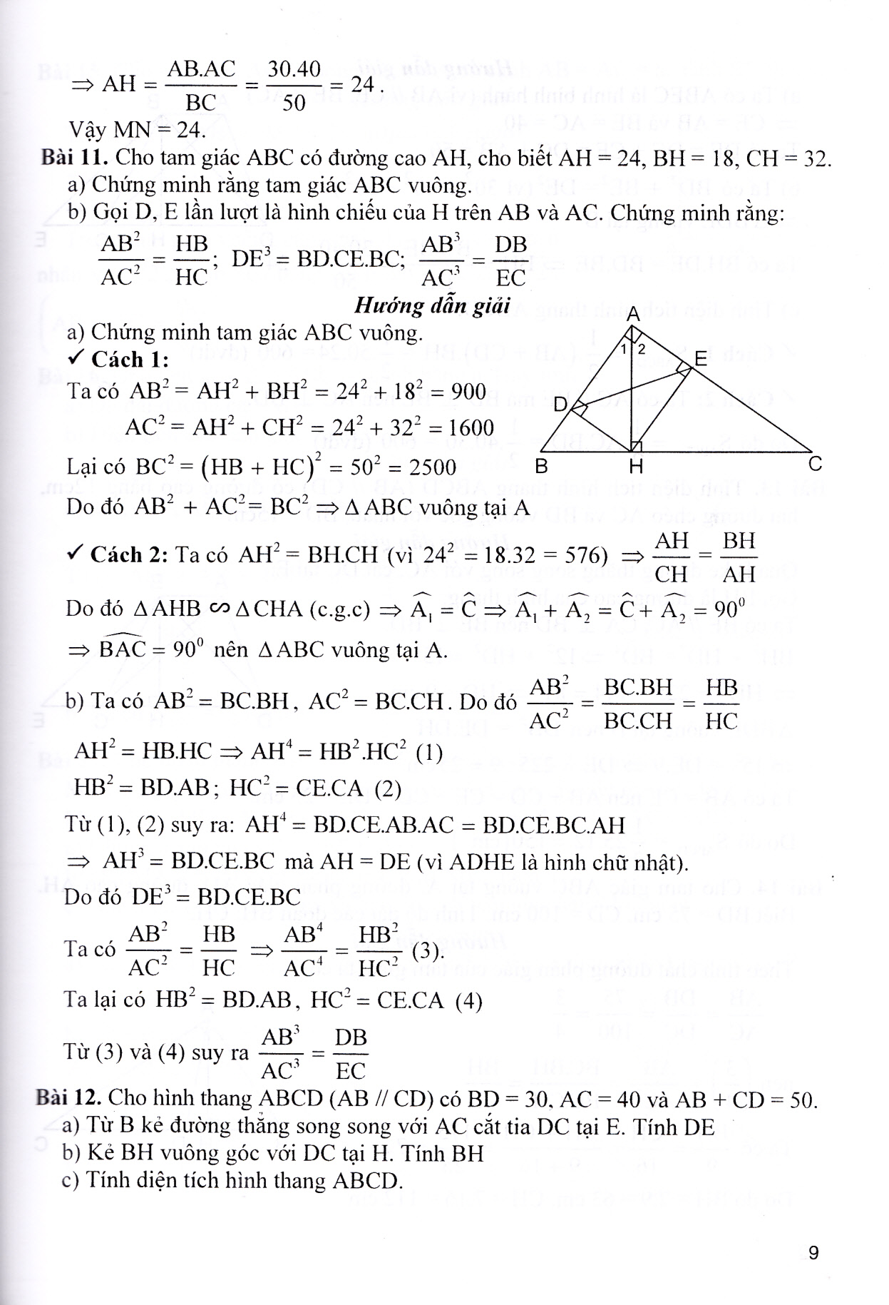 Giải nhanh các chuyên đề hình học 9 (Tài liệu luyện thi vào lớp 10) (Dùng chung cho các bộ SGK)