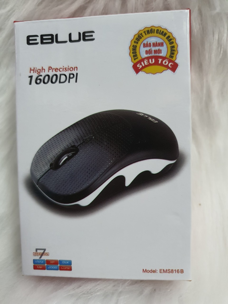 Mouse chuột ko dây Eblue EMS816 1600dpi - Hàng chính hãng