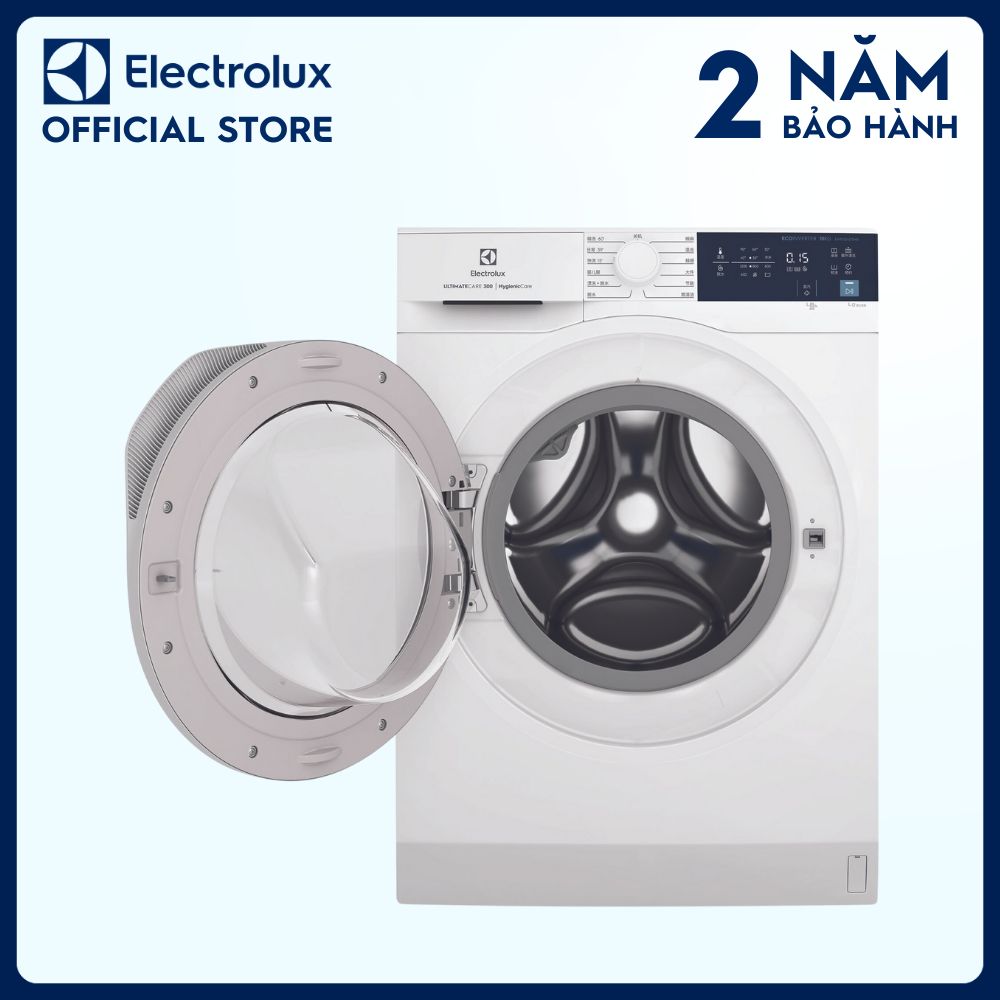 [Free Giao lắp] Máy giặt cửa ngang Electrolux 10kg UltimateCare 300 EWF1024D3WB diệt 99.9% vi khuẩn, giảm dị ứng, Tiết kiệm điện [Hàng chính hãng]