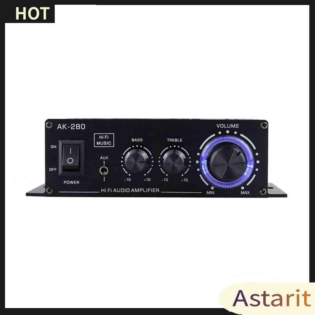 Bộ Khuếch Đại Âm Thanh Kỹ Thuật Số AK-280 40W + 40W 12V 2 Kênh Chuyên Dụng