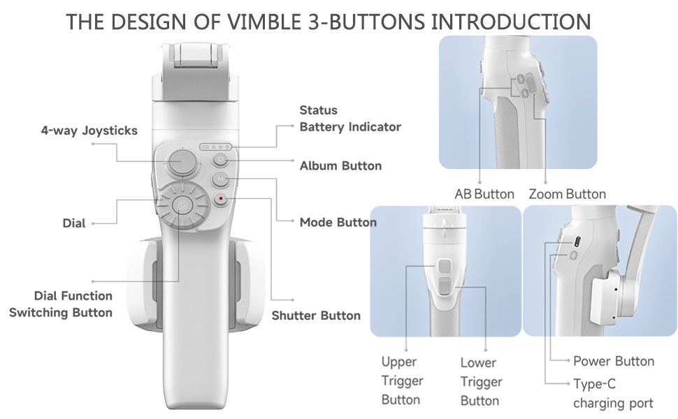 Gimbal Chống Rung Feiyu Vimble 3 - Hàng Chính Hãng