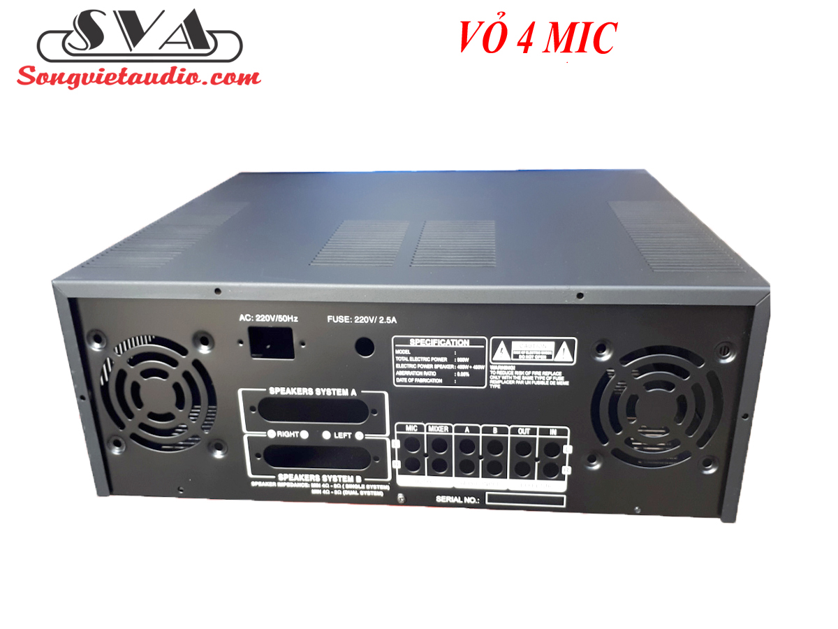 VỎ AMPLI 4 MIC PRO 779S