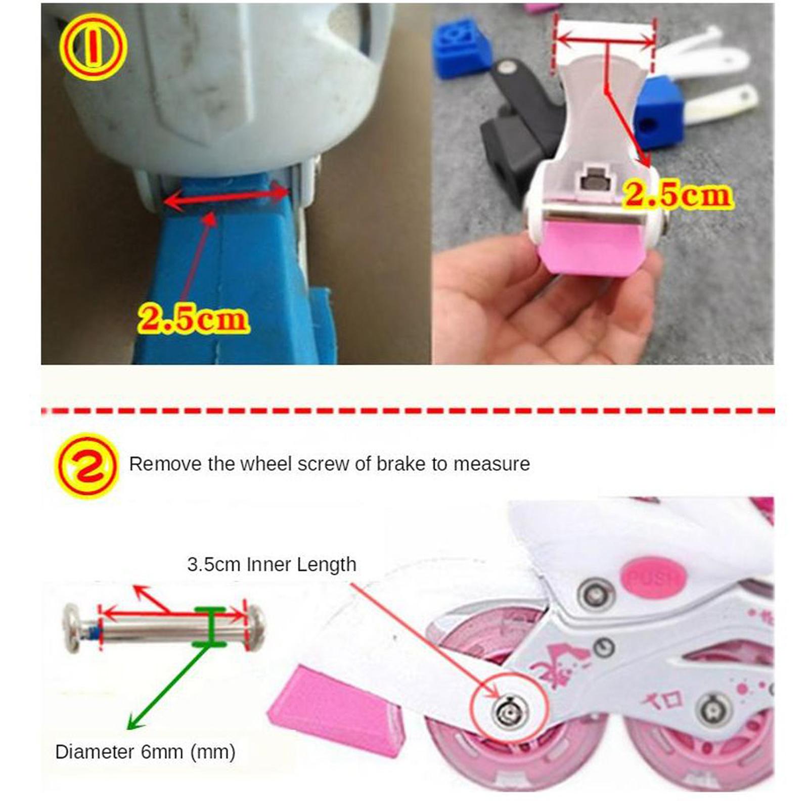 Inline Skates Brakes Block Brake Roller Stopper for Kids Inline Skates Accs