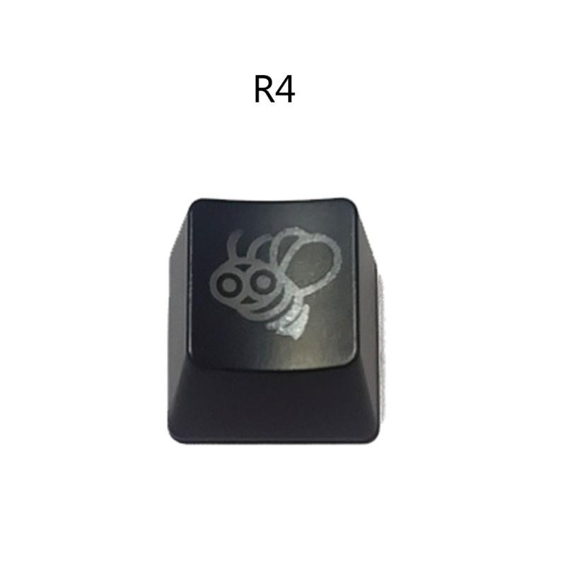 HSV 1PC DIY Honey Bee ABS Backlit Mechanical Keyboard Keycap R4 Height Personality Translucent Key Cap ESC Kids Toys