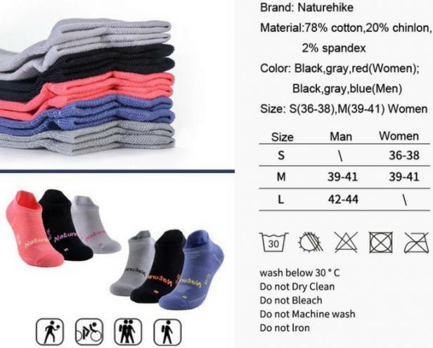 Tất, Vớ Thể Thao Nữ Kháng Khuẩn Chống Mùi Thoáng Khí Thoát Mồ Hôi Nhanh NatureHike NH17A015-W