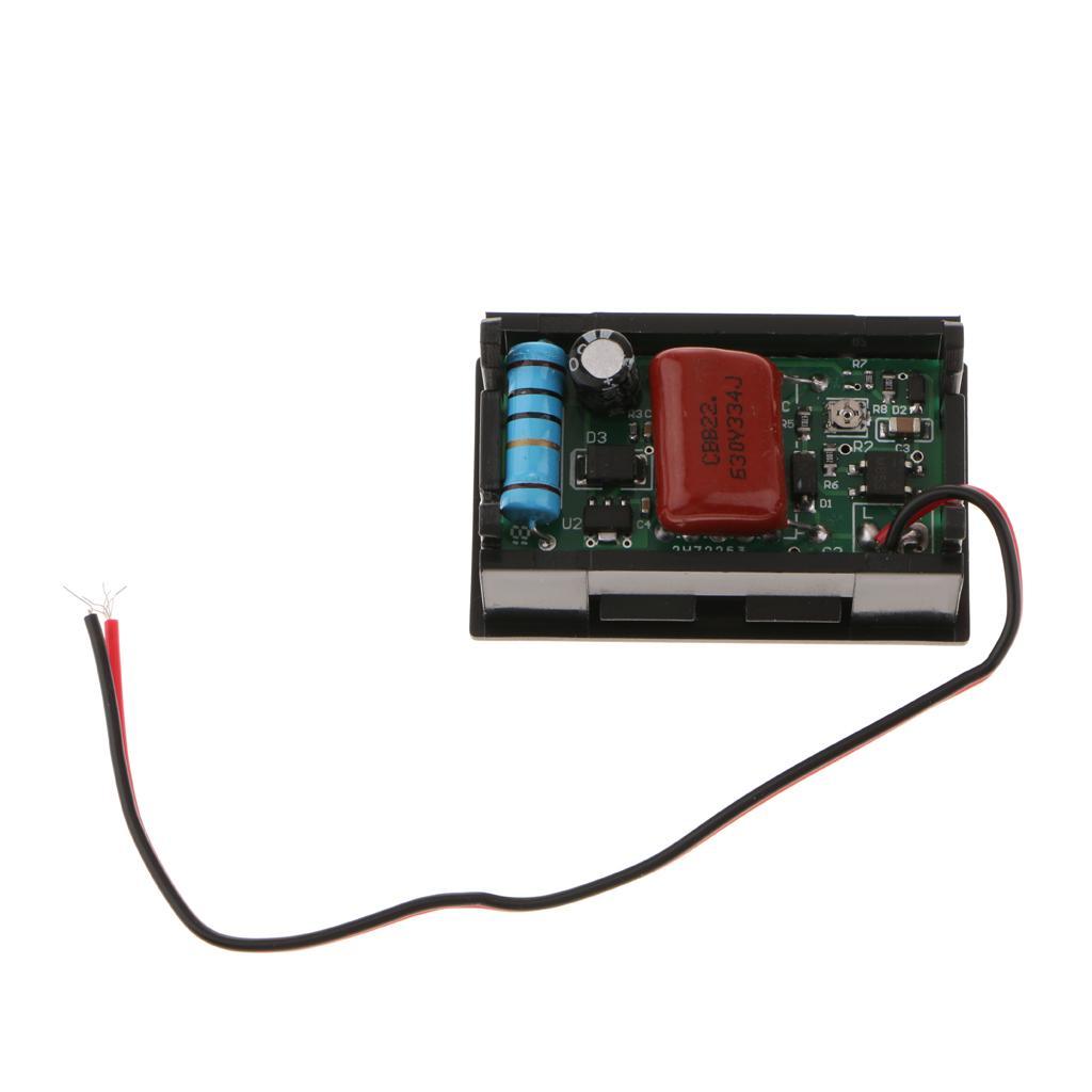0.56" 2 Wire AC70-500V Digital Voltmeter Volt Voltage Meter Cars Motor